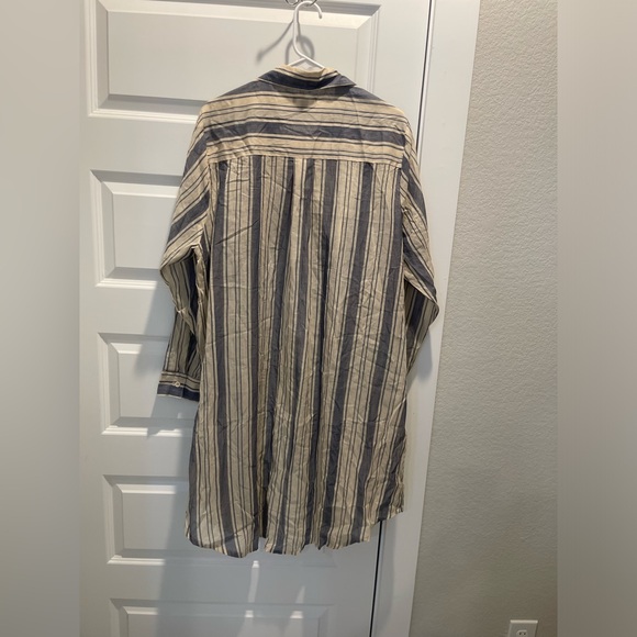 NWT Torrid $65 Stripe Voile Drop Shoulder cotton Shirt Kimono Size 2X - Picture 6 of 9